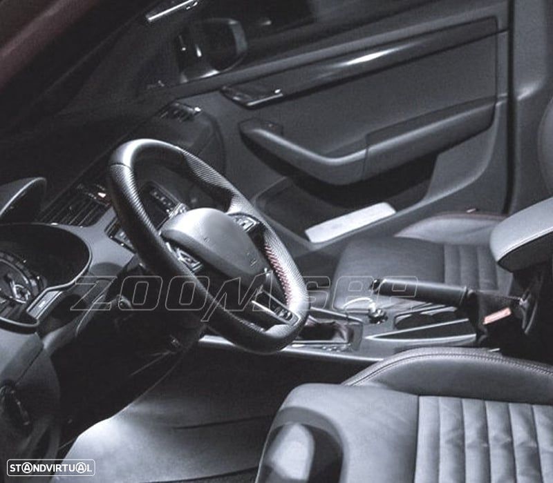 KIT COMPLETO 13 LAMPADAS LED INTERIOR PARA SKODA OCTAVIA 3 MK III RS COMBI 5E5 13- - 6