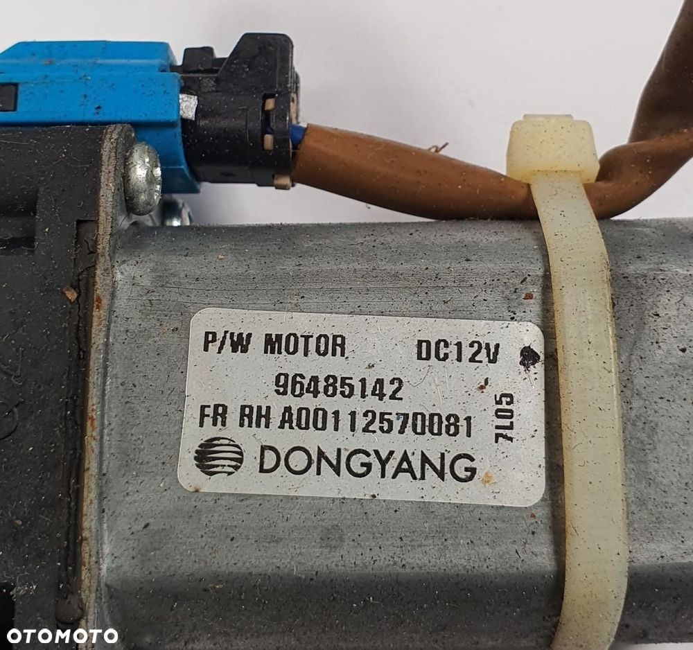 MECHANIZM PODNOŚNIK SZYBY PRAWY PRZÓD CHEVROLET MATIZ II 96485142 - 2