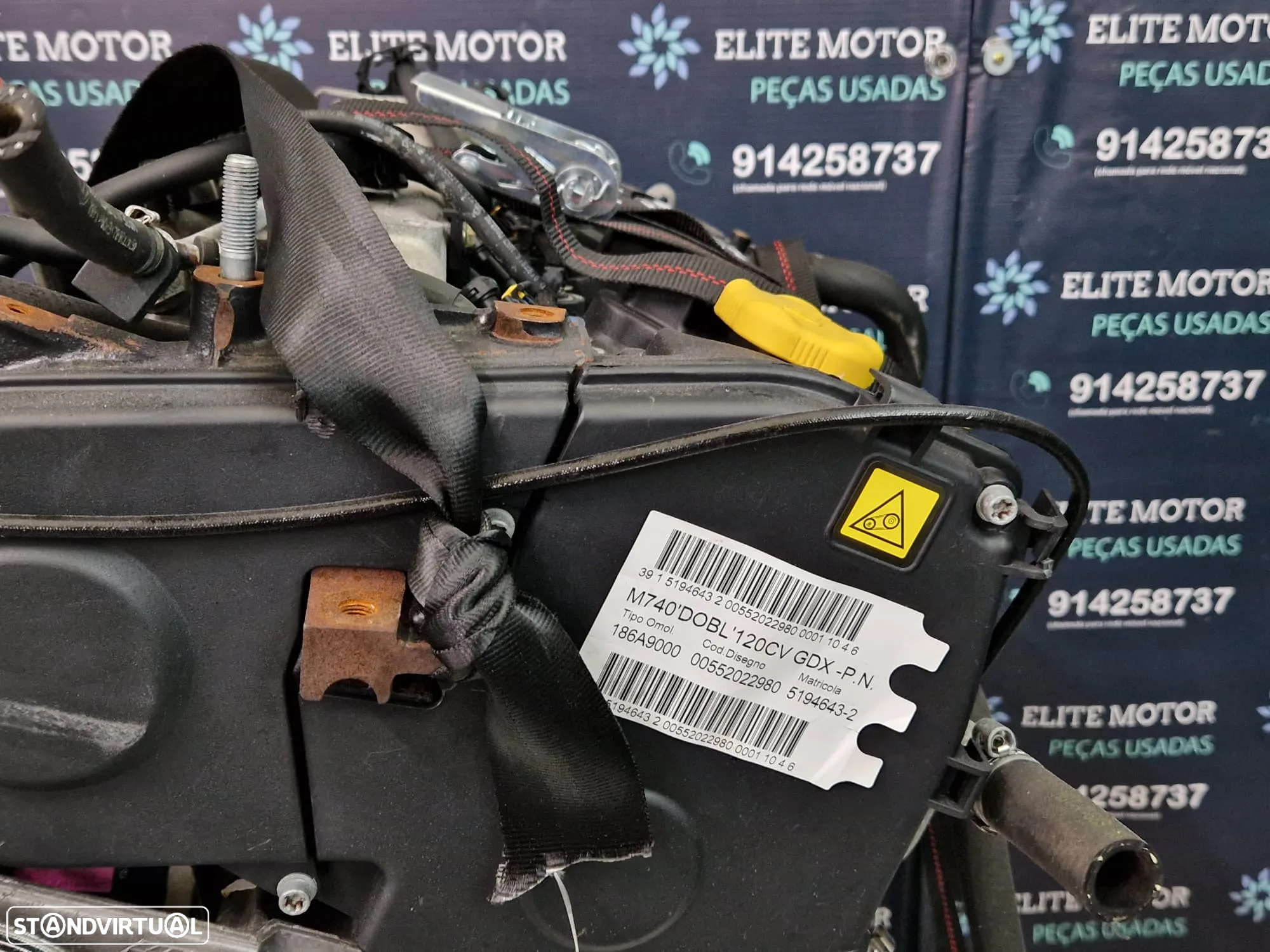 Motor usado 186A9000 FIAT DOBLO 1.9 JTD 120CV MULTIPLA - 3