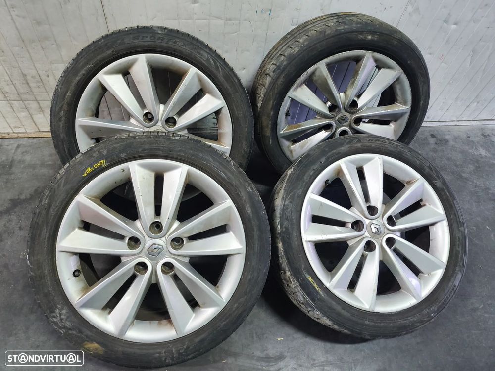 JOGO DE JANTES ORIGINAIS RENAULT MEGANE III / SCENIC III 7JX17 COM PNEUS 205/50R17 403000066R - 4