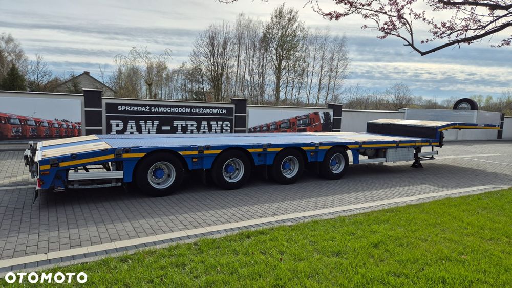 MAX Trailer NACZEPA///NISKOPODWOZIOWA/// MAX TRAILER///2019///ROZCIĄGANA/// POSZERZANA///4 OSIOWA///58000 KG/// 2 OSIE SKRĘTNE///OŚ PODNOSZONA/// STAN BARDZO DOBRY - 6
