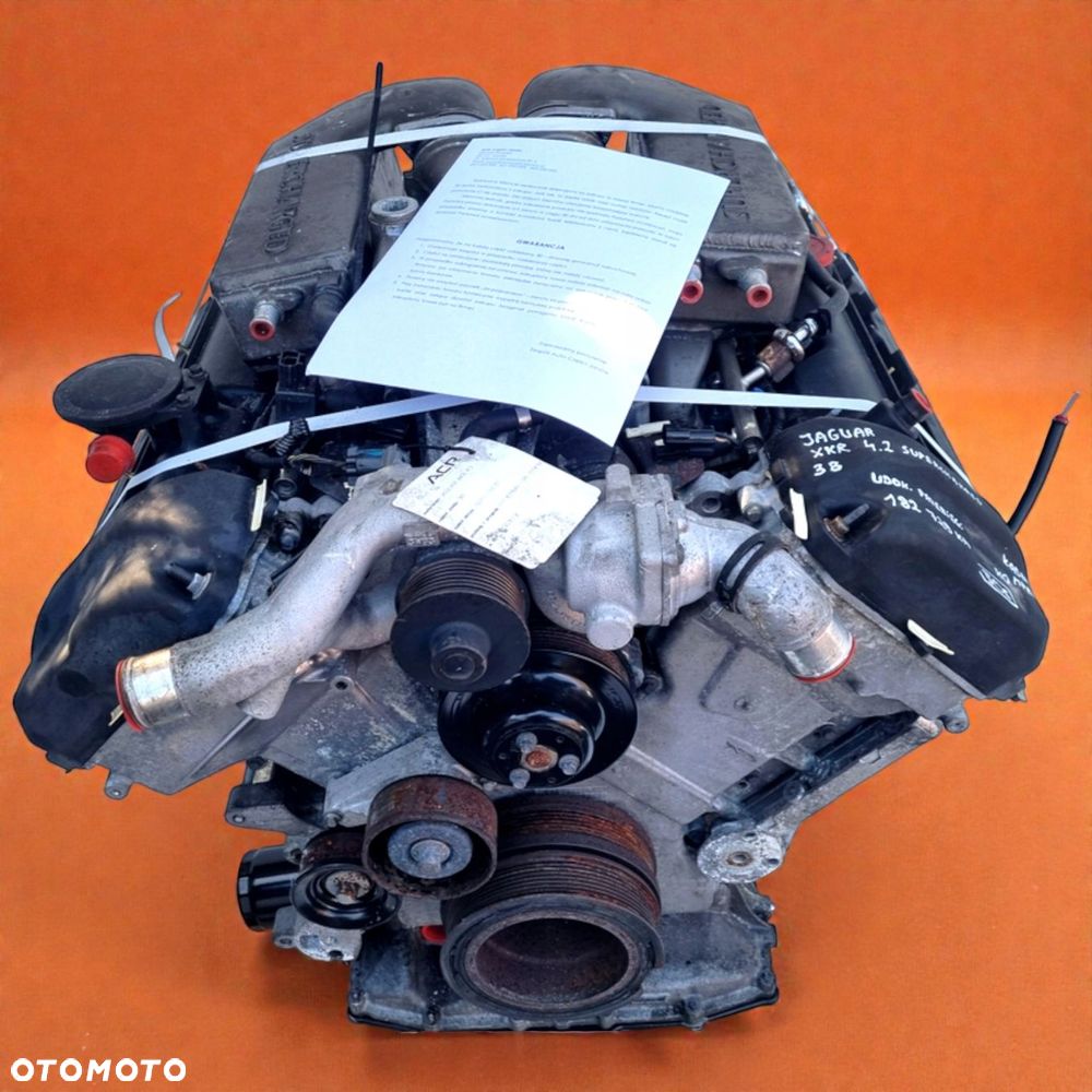 SILNIK Jaguar XKR 4.2 V8 SUPERCHARGED udokumentowane 182tyś AJ34 AJ34-B - 2