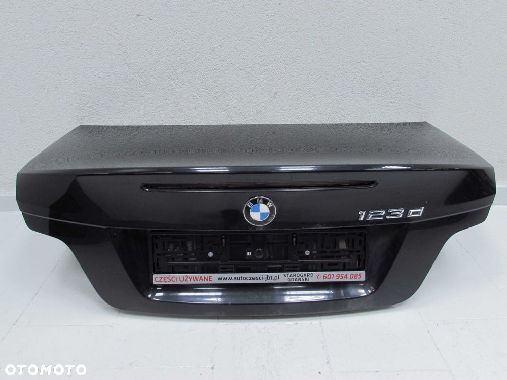 BMW 1 E82 M1 04-12 KLAPA BAGAZNIKA TYL BLACK SAPPHIRE METALIK - 1