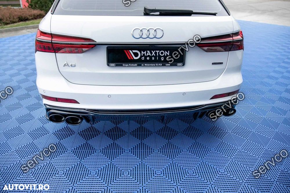 Difuzor si imitatii evacuare Audi A6 C8 S-Line 2018- v6 Maxton Design - 3