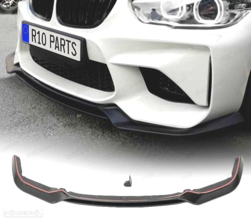 SPOILER LIP FRONTAL BMW F20F21 LCI 15-19 LOOK M2 PRETO - 1