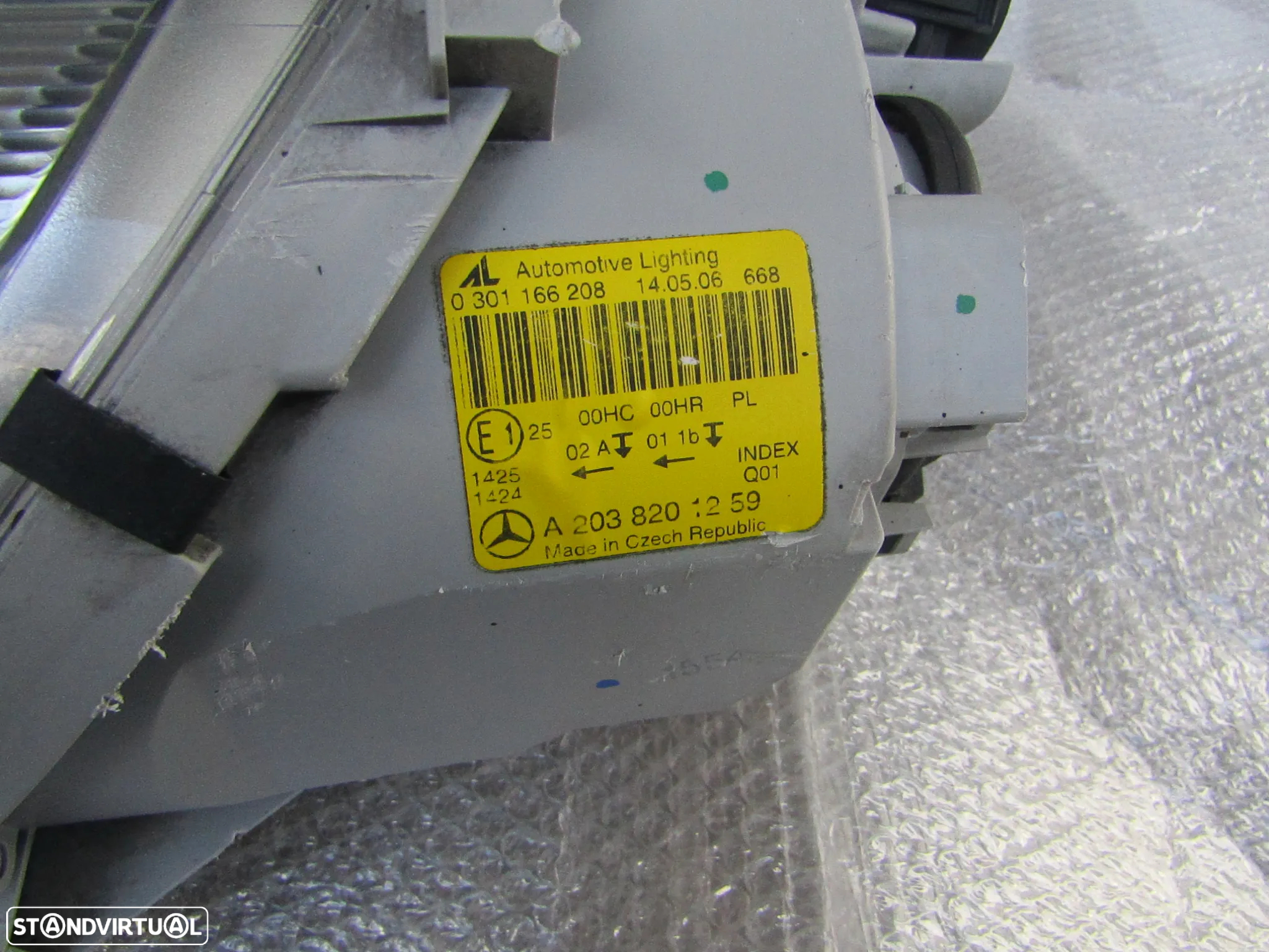 Farol direito Mercedes Class C , w203 ano 2003 a 2008 (original) - 5