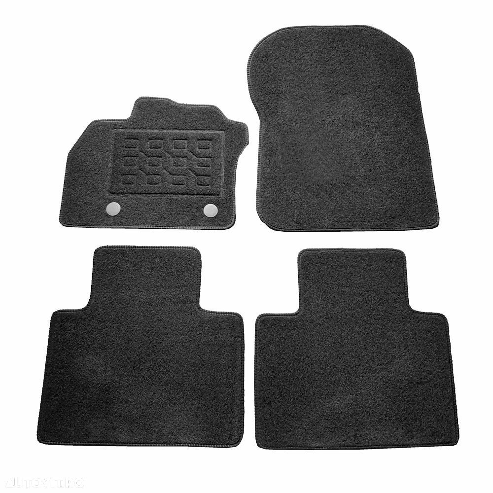 Covorase mocheta Renault Zoe Electric 2012-prezent, Negre, set de 4 Buc. - 1