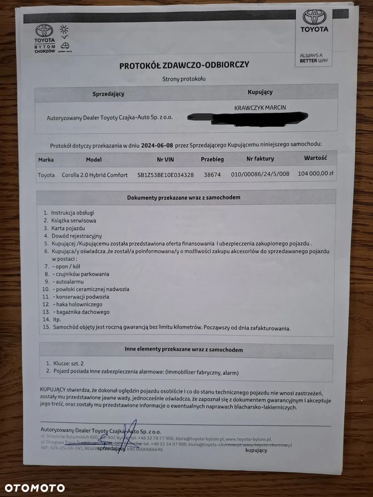 Toyota Corolla 2.0 Hybrid Comfort - 34