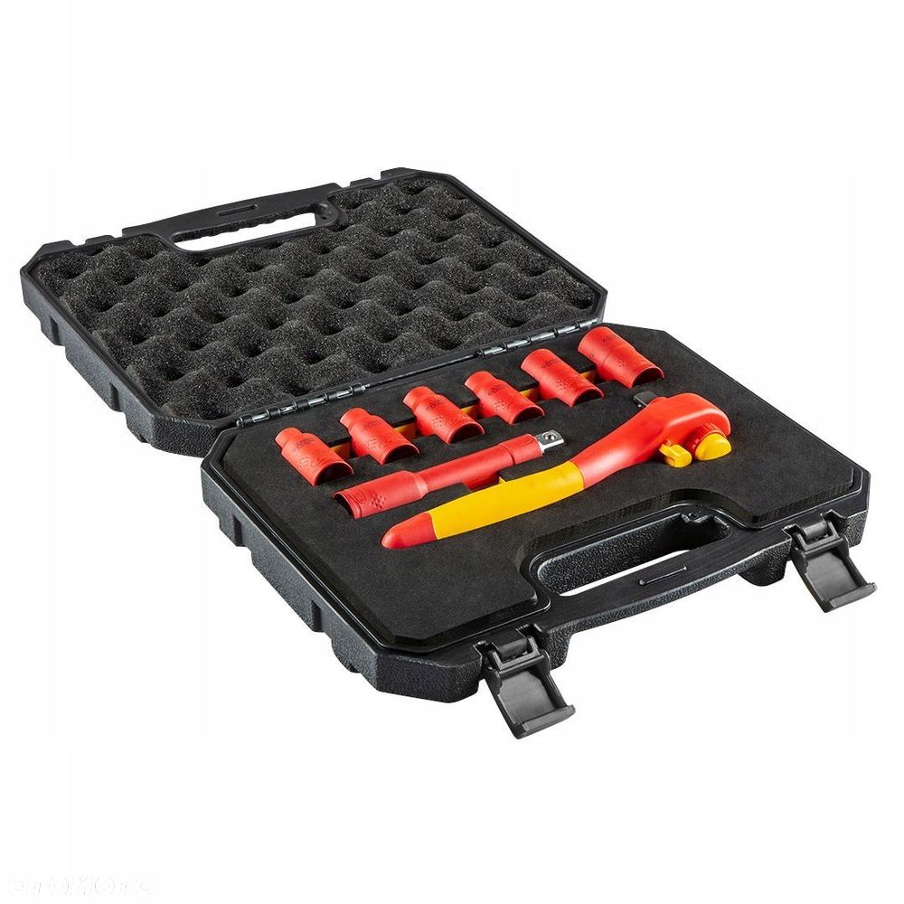 NEO TOOLS ZESTAW KLUCZE NASADOWE IZOLOWANE 8 SZTUK 1000V PRZEDŁUŻKA 01-307 - 5