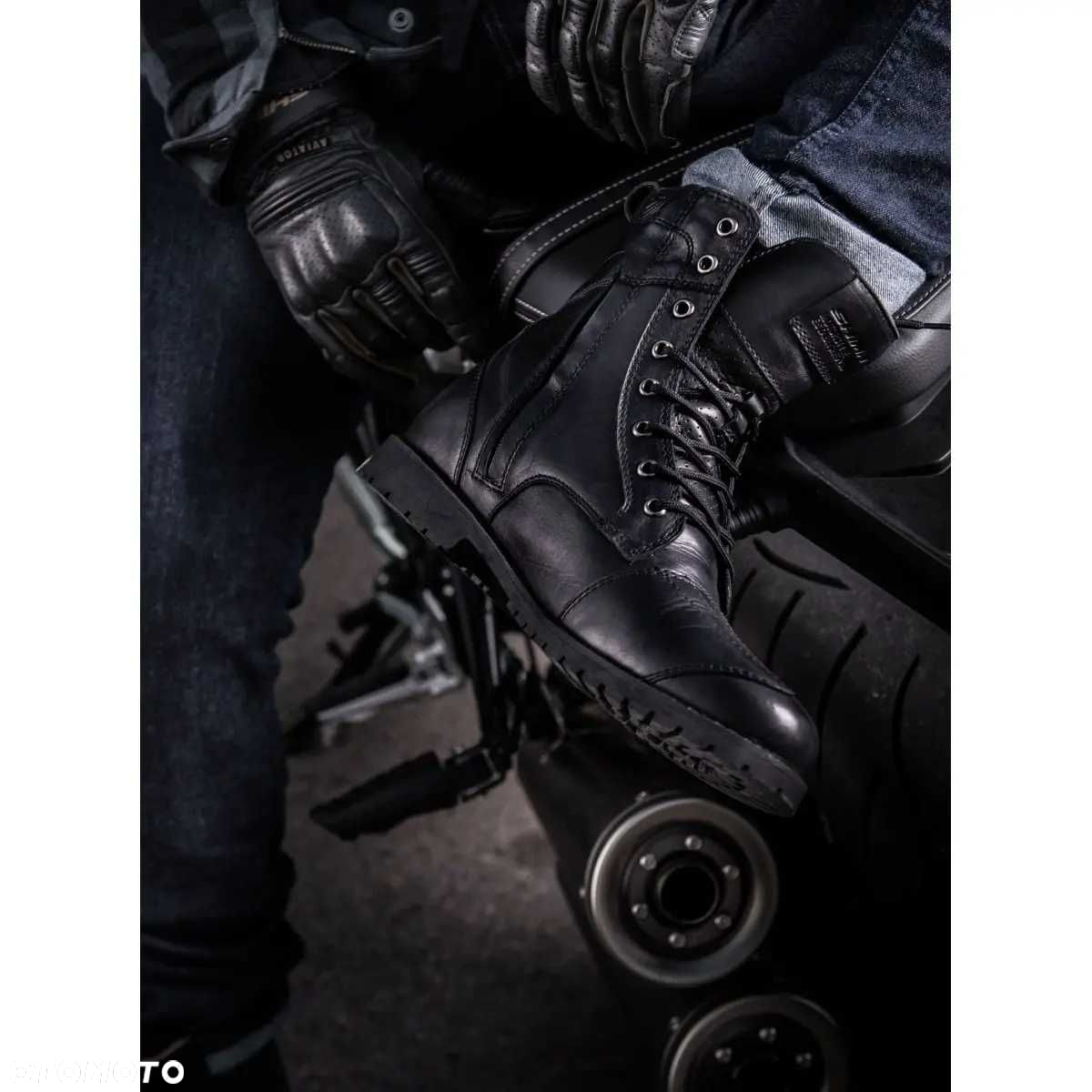 Motocyklowe skórzane buty SHIMA THOMSON BLACK - 2