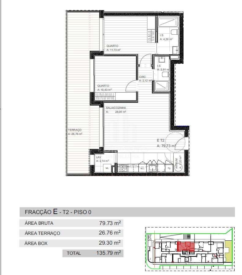 Apartamento T2 com terraço e garagem para 2 carros - Vila Nova de Gaia - Grande imagem: 4/53