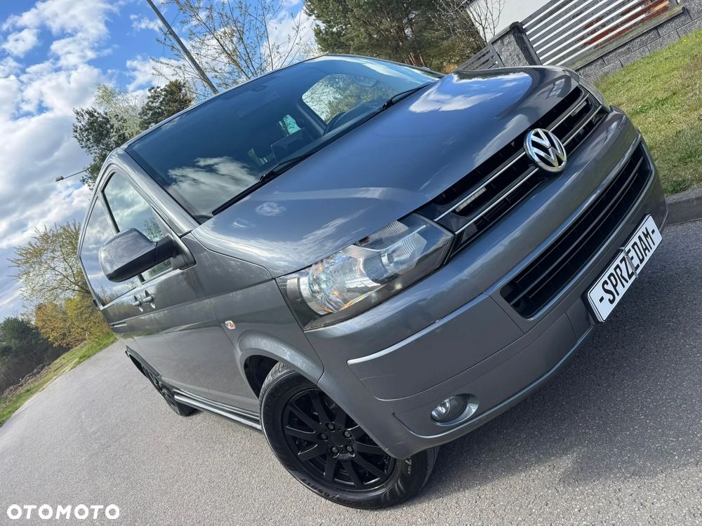 Volkswagen TRANSPORTER T5 L2H1 LIFT DŁUGI Klima Tempomat Navi Kamera Skóry Dubel Kabina 6os Brygadówka - 27