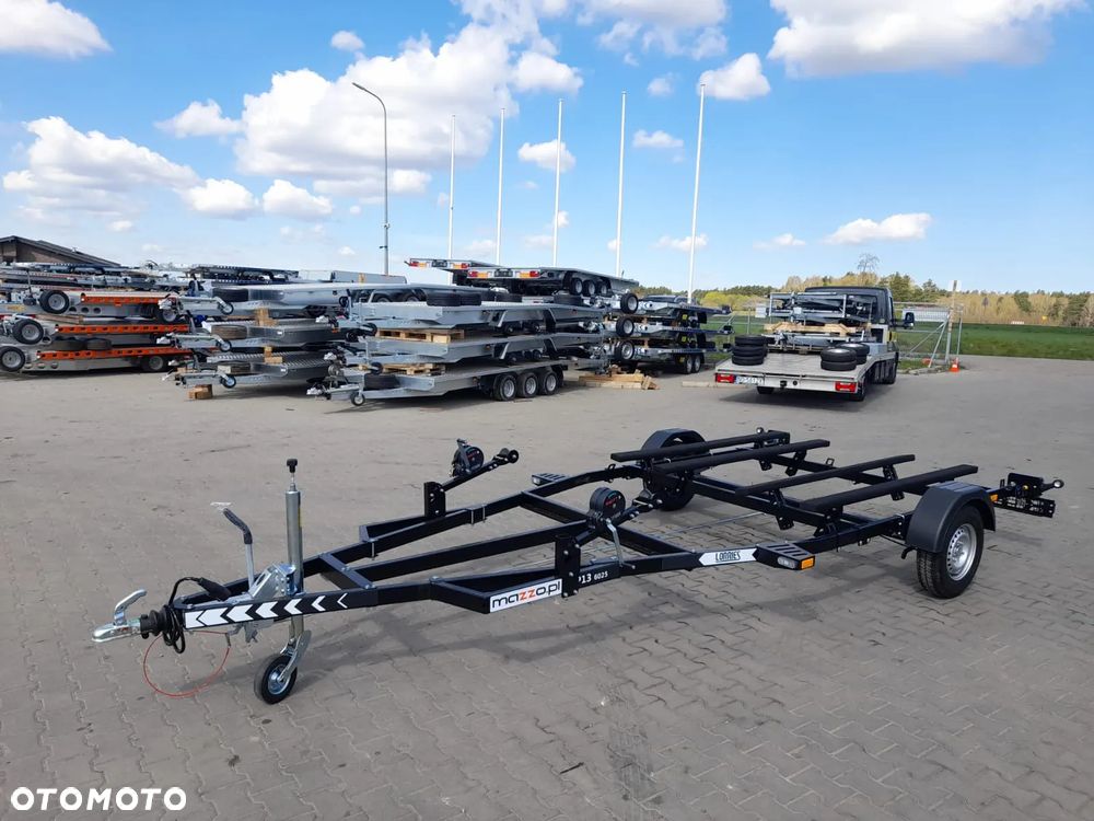 Lorries DOSTAWA przyczepa na 2 skutery wodne DMC1300kg LAMPY LED lakierowana z płozami, wodoodporne łożyska - 3