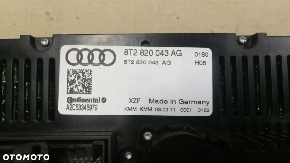 PANEL KLIMATRONIK AUDI A4 A5 Q5 8T2820043AG UK ! - 2