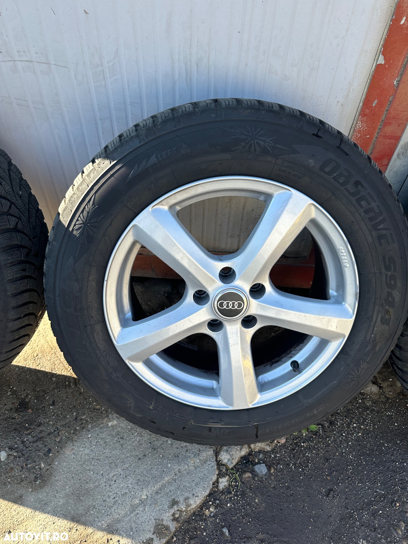 Set jante aliaj AUDI cu cauciucuri iarna 215/65R17 et37 - 3