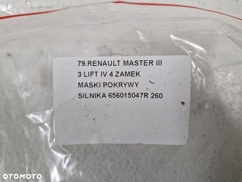 renault master iii lift iv zamek maski pokrywy silnika przód przedni 656015047r - 4