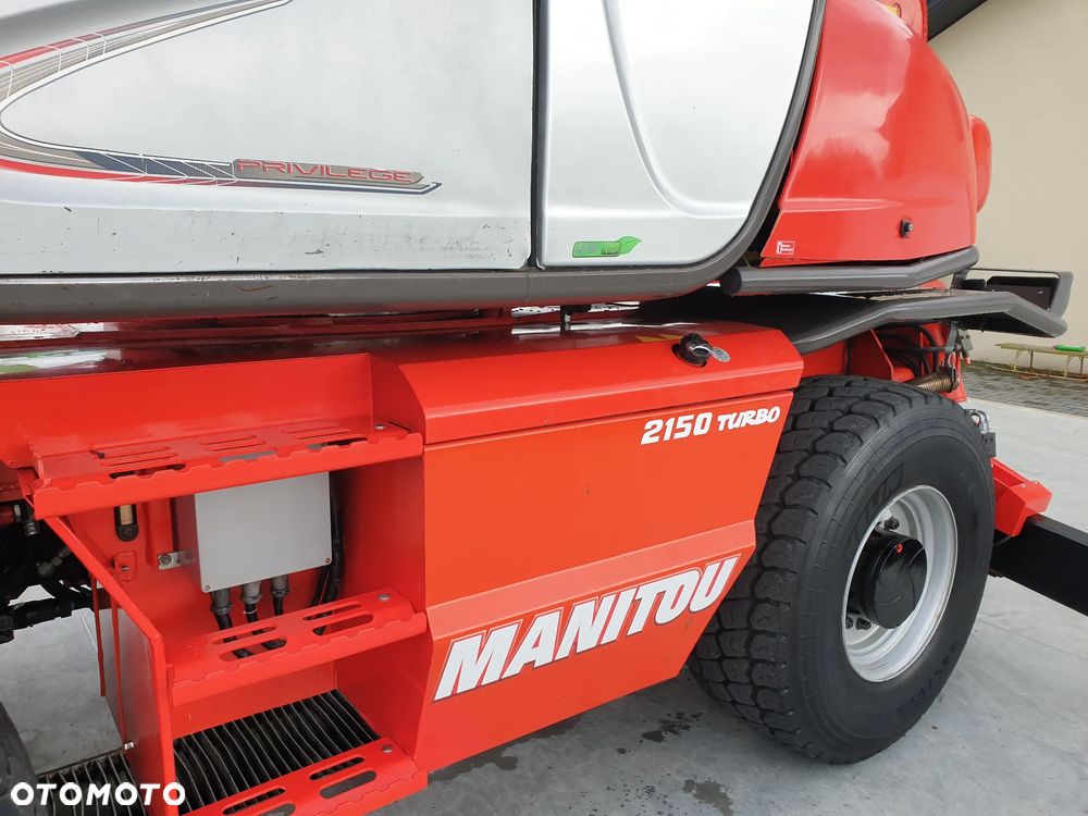Manitou MRT ROTO 2150 Privilege KOSZ/WIDŁY/PILOTY SPROWADZONA PIĘKNY STAN - 20