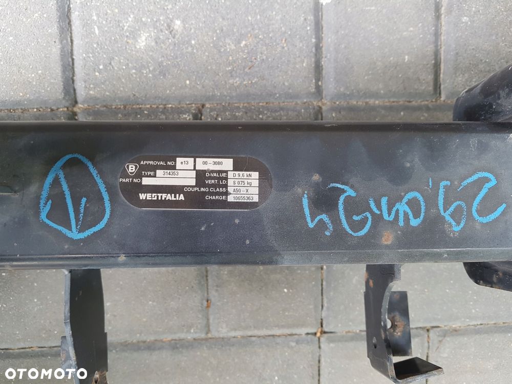 opel astra 4 j hak wypinany belka haka westfalia 314353 - 3
