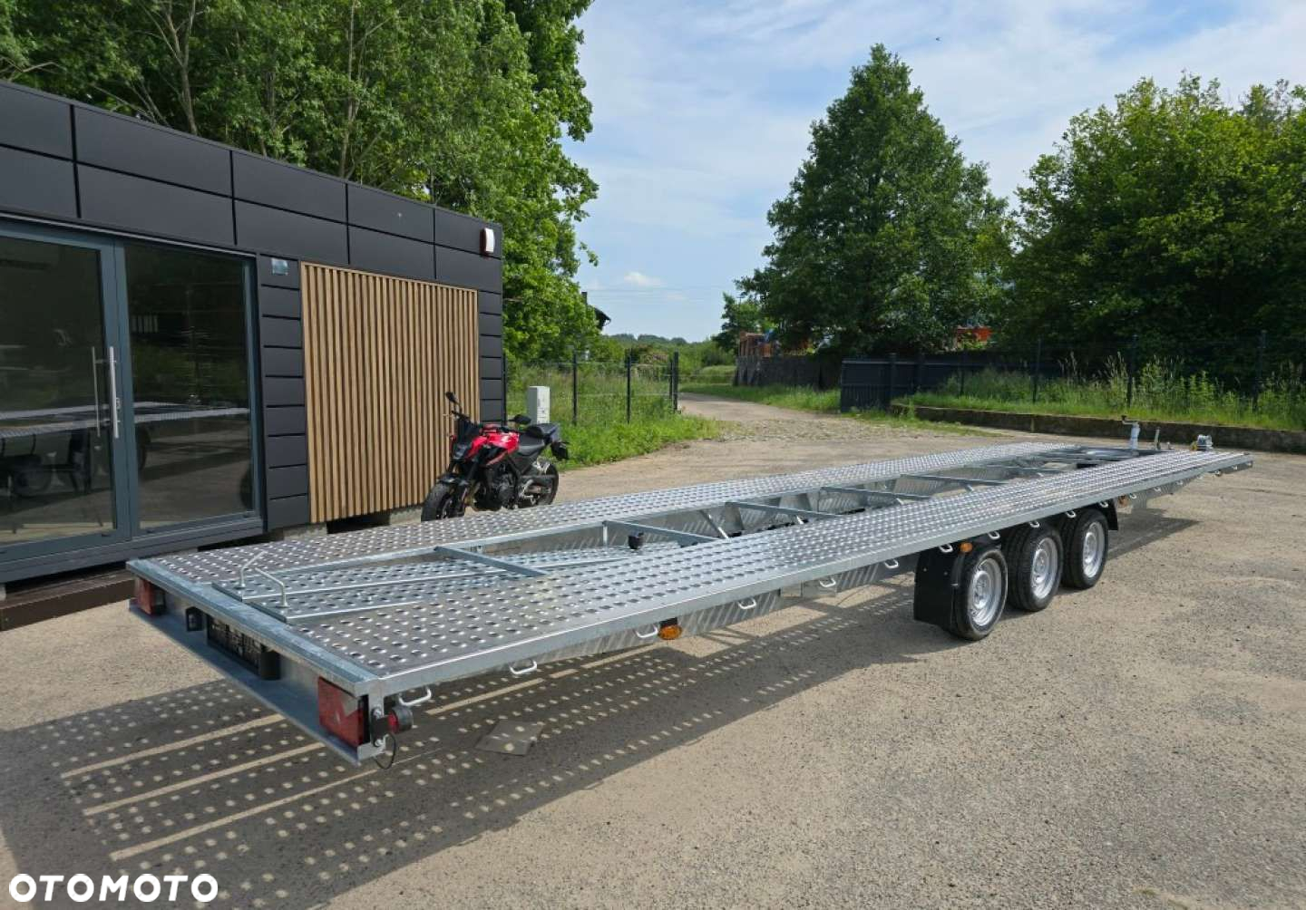 Niewiadów Laweta trzyosiowa Niewiadów (Boro) INDIANA ECO DMC 3500kg na 2 auta płaska - 7