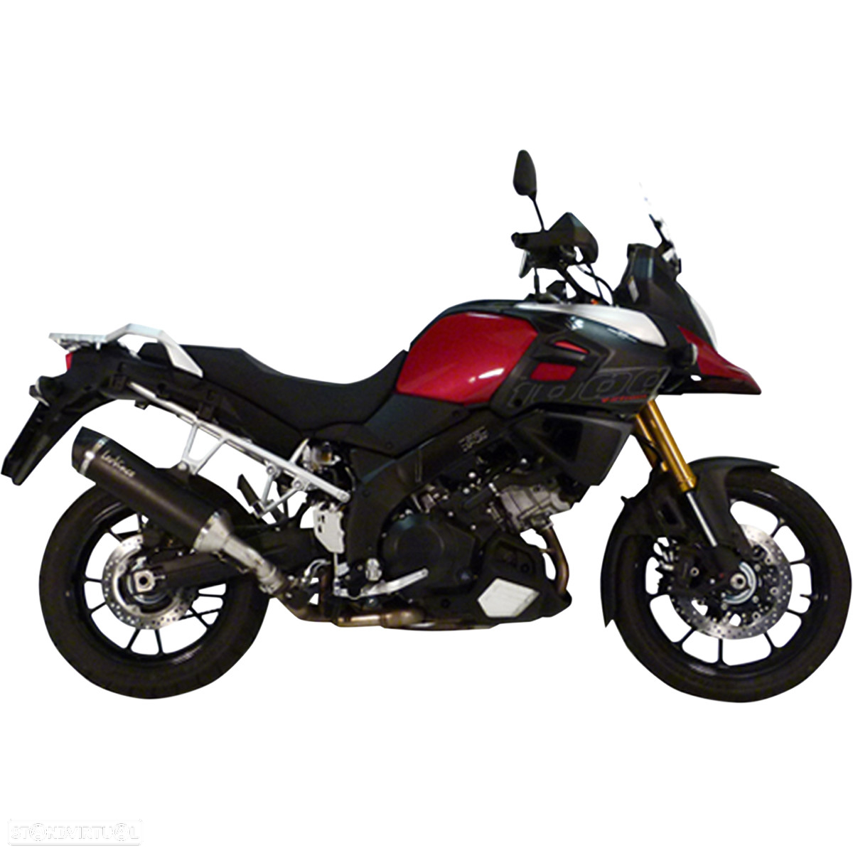 ponteira de escape leovince slip-on nero v-strom 1000 - 2