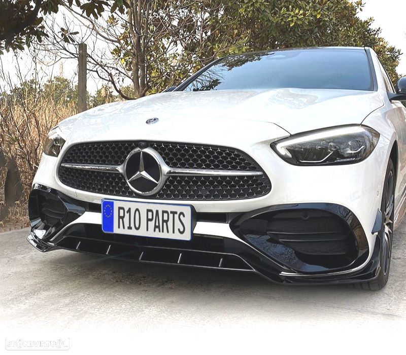 SPOILER FRONTAL MERCEDES CLASE C W206 21- PRETO BRILHANTE - 5