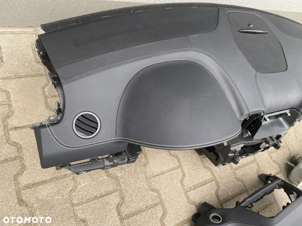 mercedes gle gls 166 konsola poduszki pasy komplet ze skory igla - 3