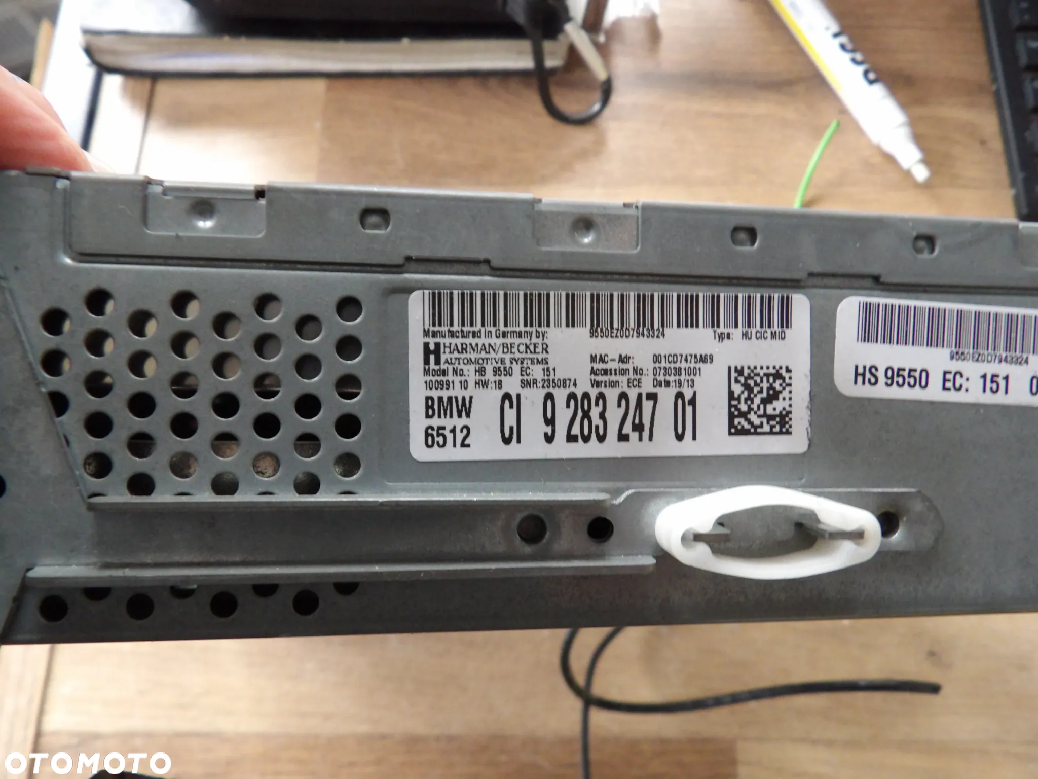 BMW - E84,X1 - RADIO - CZYTNIK NAWIGACJI - HARMAN BECKER - 9283247 - 3