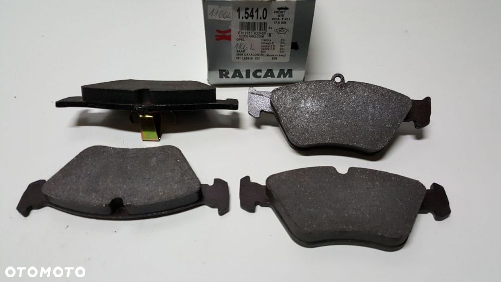 21411 KLOCKI HAMULC. Opel Calibra 92-,Vectra 92-Omega  B 94-SAAB 900 93- 1.541.0 RAICAM,16 05 003, 16 05 855, 1605003 ,1605855, 44 67 049 ,44 67 899 - 1