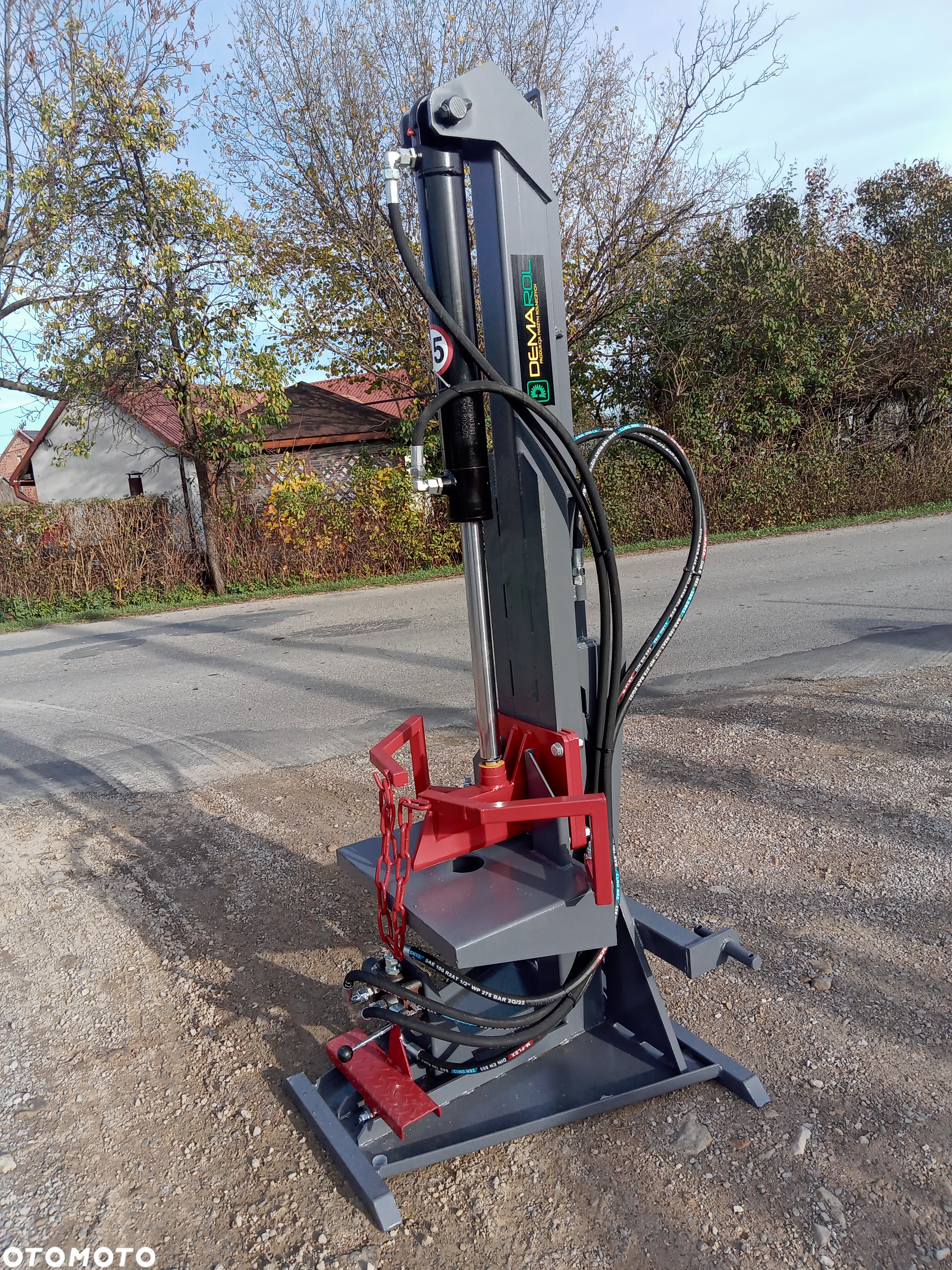 OD RĘKI Łuparka do drewna HYDRAULICZNA/ łupak drzewa PIONOWY Demarol - 5