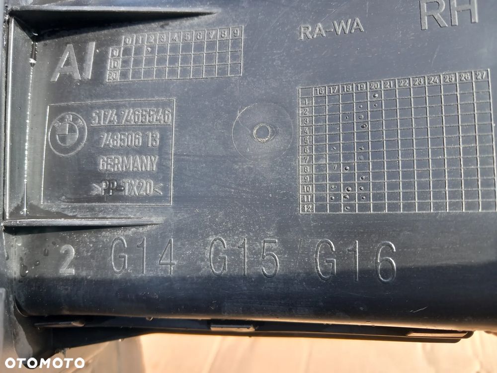 Nadkole p/p + wlot powietrza BMW 8 G14,G15,G16 - 7