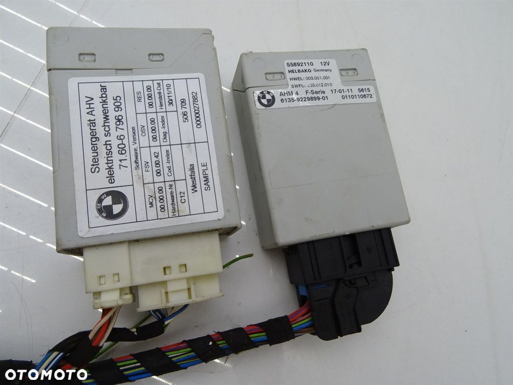 Hak holowniczy elektryczny składan wiązka moduł przycisk 6798714 bmw x3 f25 - 6