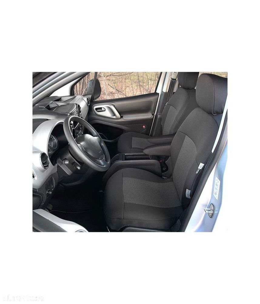 Set huse scaune auto Kegel Tailor Made pentru Peugeot Parner II Tepee, Citroen Berlingo II Combi, set huse fata + spate (spatar mijloc rabatabil) - 1