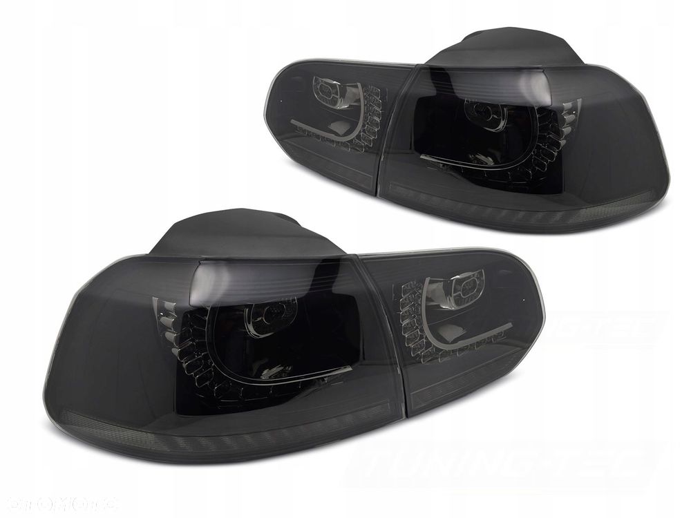 Lampy tylne kpl Full Led Neon Diody Dynamiczne Tuning VW Golf VI 6 5k0 2008 - 1