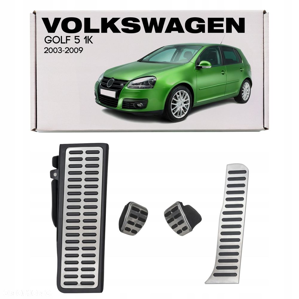 volkswagen golf 5 v 1k 03-09 manual nakładki na pedały nakładane 1k1864551 - 1