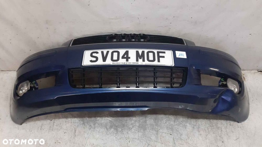 + ZDERZAK PRZÓD PRZEDNI DO AUDI A3 8P NIEBIESKI BŁĘKITNY LZ5C HALOGENY WGNIOT !!! - 1