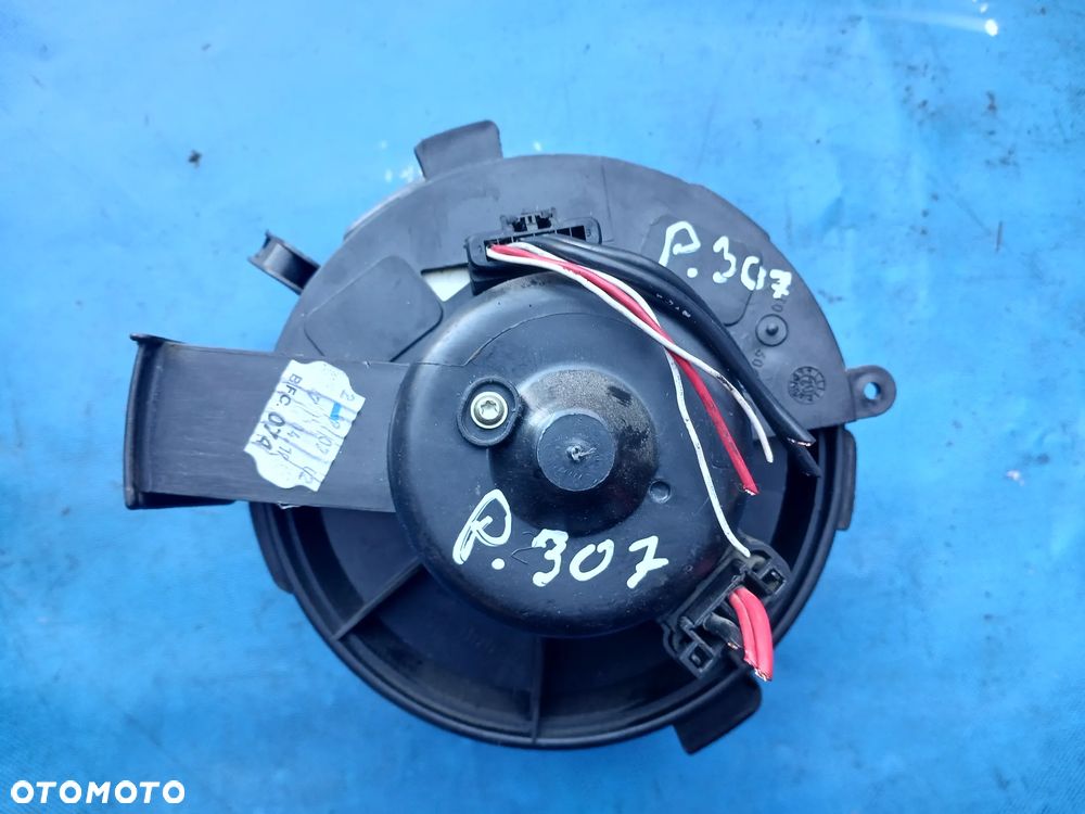 Silnik rezystor dmuchawa nawiewu Citroen Peugeot 307 FL Lift 206 207 climatronic wentylator nadmuchu nawiewu jeż opornica ogrzewania na 2 wtyczki - 1