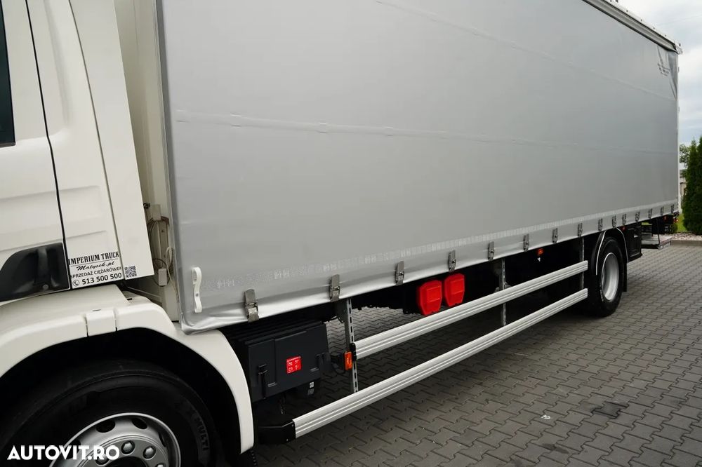 Scania P 320 / SOLO / CORTINĂ - 8.5 M / 4X2 / DHOLLANDIA LIFT / PODEA REZISTENTĂ / EURO 6 - 12
