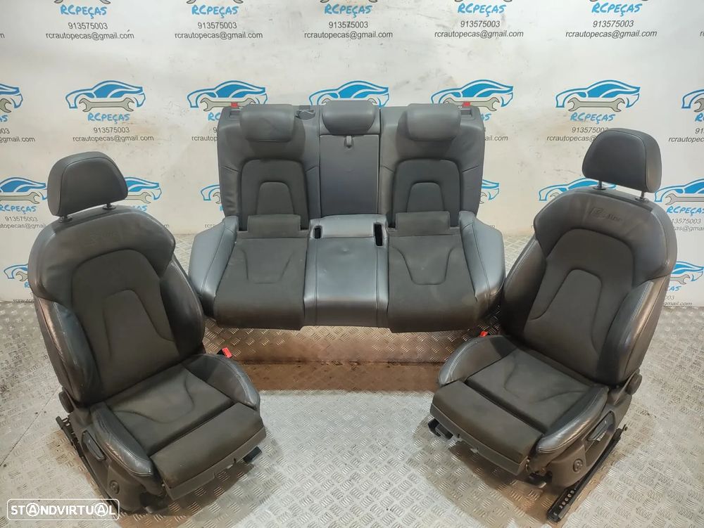 Conjunto Bancos Pele Tecido Audi A5 8T 8TA Sportback S Line S-Line eléctricos - 17