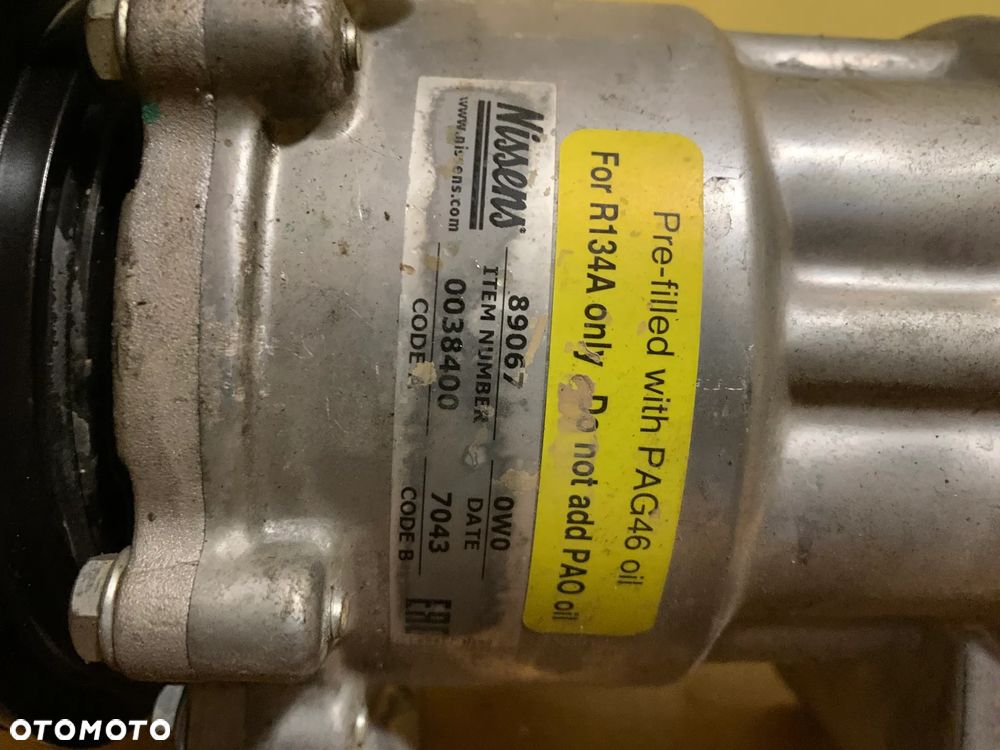 SPRĘŻARKA KLIMATYZACJI PEUGEOT 307 1.6 89067 - 2