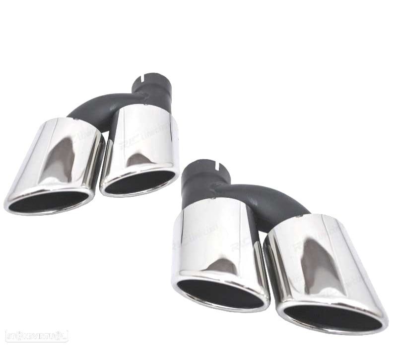 DIFUSOR AUDI A6 4G 10- LOOK S6 + PONTEIRAS DE ESCAPE - 5