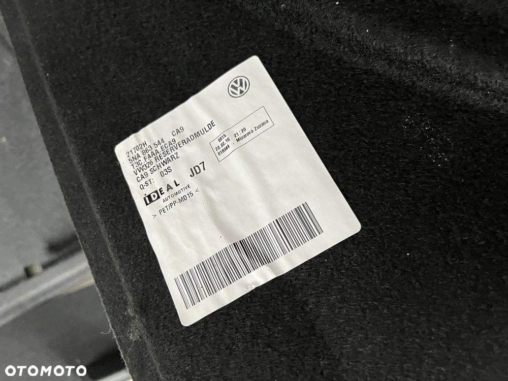 PODŁOGA BAGAŻNIKA TIGUAN 16-24R 5NA863717 - 5