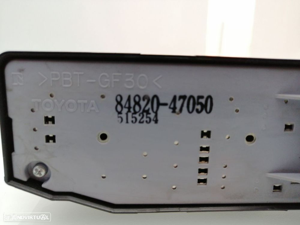 COMANDO ELEVADOR DE VIDRO FRONTAL ESQUERDO TOYOTA PRIUS FASTBACK 2008 - 4