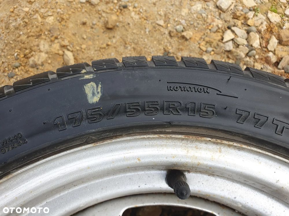 SMART FORTWO 4X KOŁA FELGI 15" 3x112 OPONY ZIMOWE HANKOOK KOMPLET KÓŁ 175/55 145/65 - 8