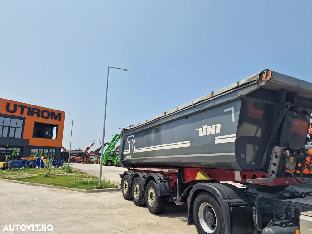 Schmitz Cargobull SKI 8,2, 28mc, basculabila, prelata, picioare sprijin, jante ALUMINIU, bara protectie spate-22900 EUR+Tva, posibilitate leasing, otel HARDOX, prelungire finisor, Carte de identitate, posibilitate leasing-PROMOTIE 22900 Eur+Tva - 4