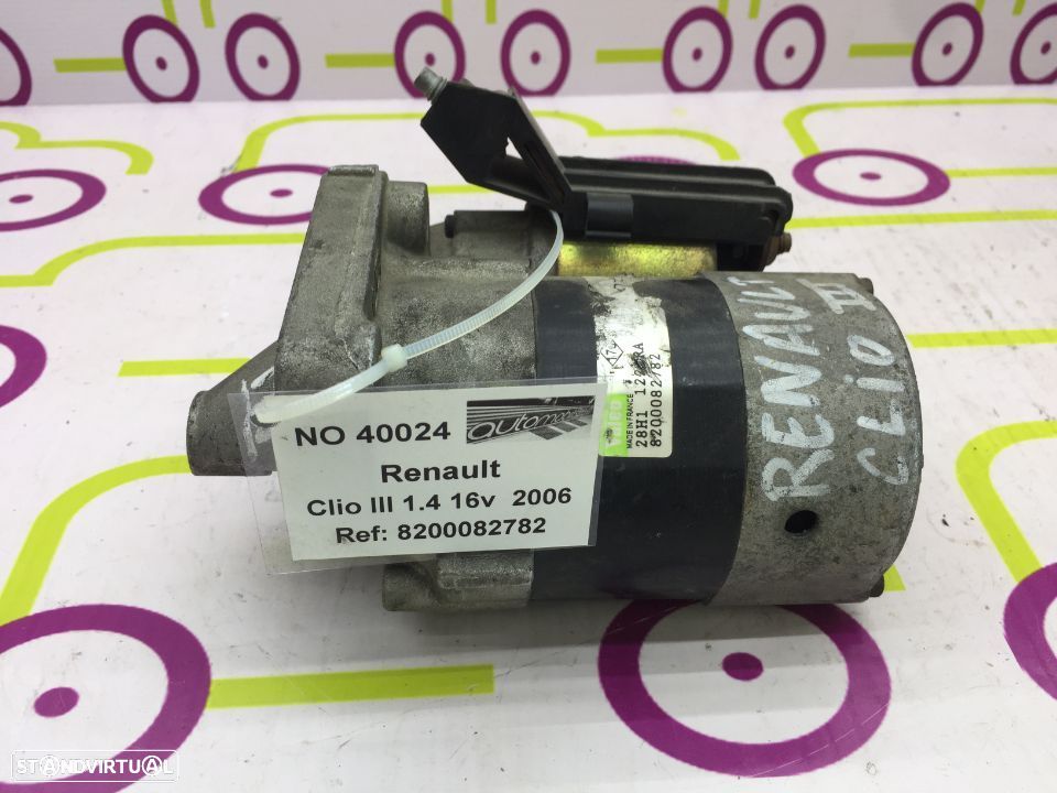 Motor Arranque Renault Clio III 1.4 100Cv de 2005 - Ref: 8200082782 - NO40024 - 1