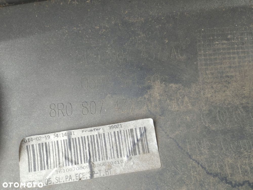 Zderzak przód Audi Q5 S-line LIFT 8R 8R0 2012-2016 - 11