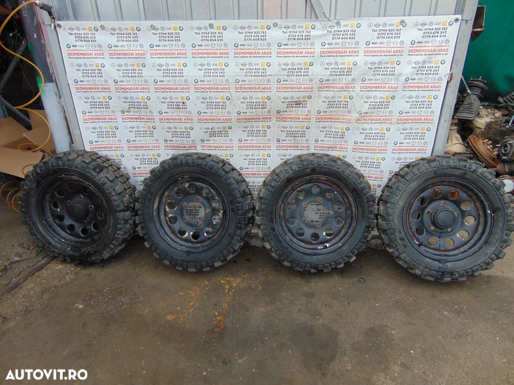 Jante cu anvelope Simex Suzuki Samurai Vitara Jimny feroza r15 175x80xr15 off road teren - 2