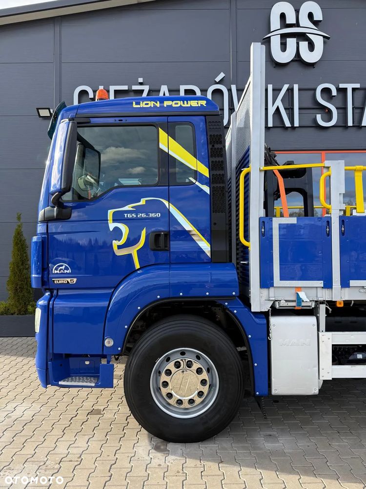 MAN TGM TGL TGS 26.360 skrzynia z żurawiem // HMF 1420 K2 dzwig kran crane - 24