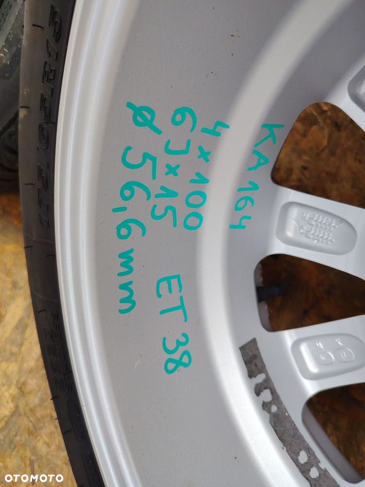 FIAT GP EVO 4X100 6JX15 fi56,6mm FELGI ALU KOMPLET X4 NEXEN 175/65R 5 - 11