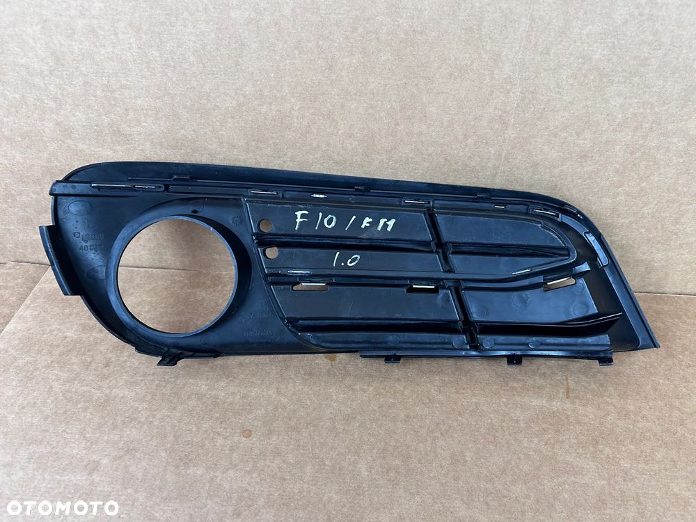 BMW F10 F11 ZDERZAK PRZÓD PRZEDNI KRATKA WLOTU POWIETRZA LEWA 51117346505 114609-15 - 3